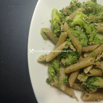 pasta integrale broccoli e tonno