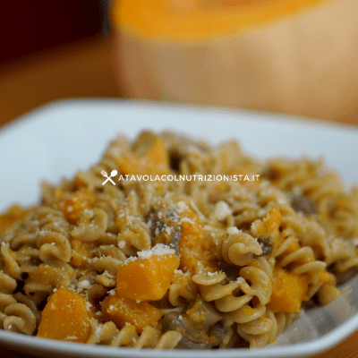 pasta zucca e funghi