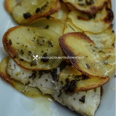 Orata in crosta di patate