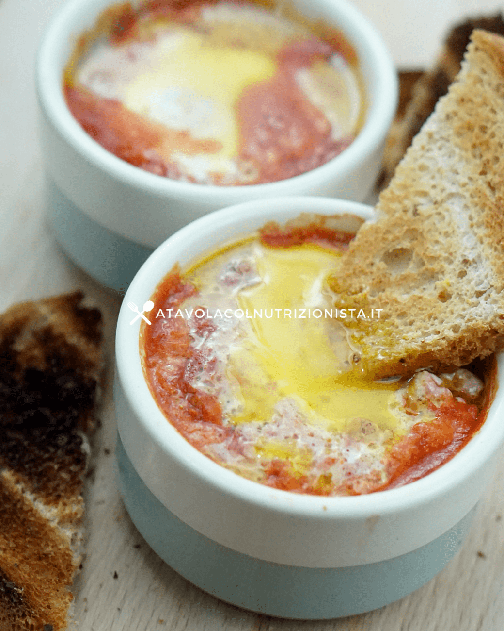 Ricetta Light Uova al pomodoro forno – A Tavola col Nutrizionista