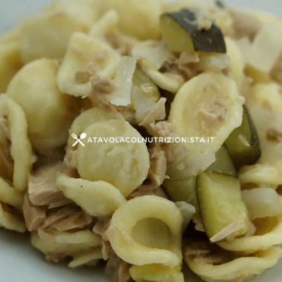 orecchiette tonno e zucchine