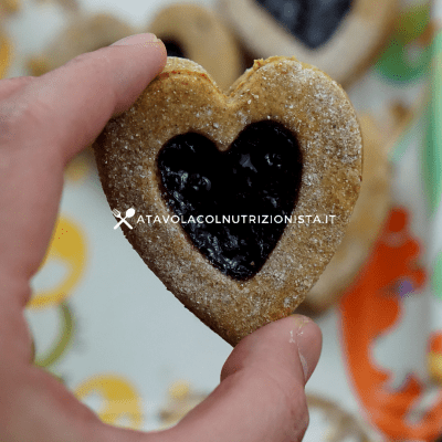 biscotti di san valentino integrali