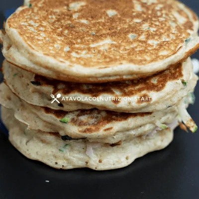pancakes salati con zucchine