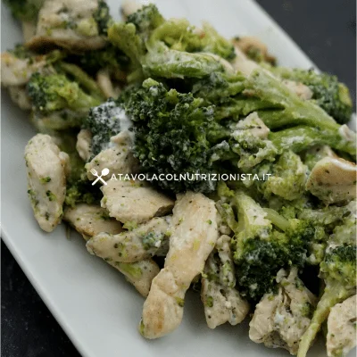 petto di pollo broccoli e philadelphia