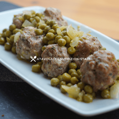 polpette coi piselli