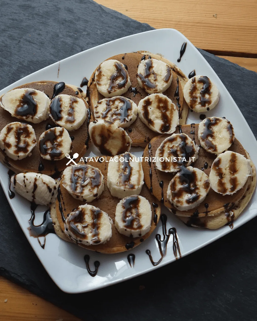 Pancake fit con le banane
