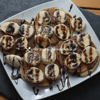 pancake fit con le banane
