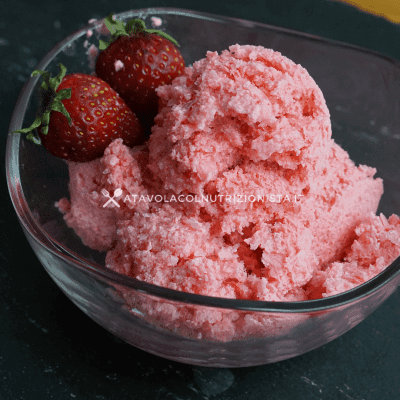 gelato fit alle fragole