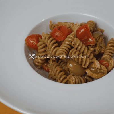 pasta risottata tonno pomodorini e olive