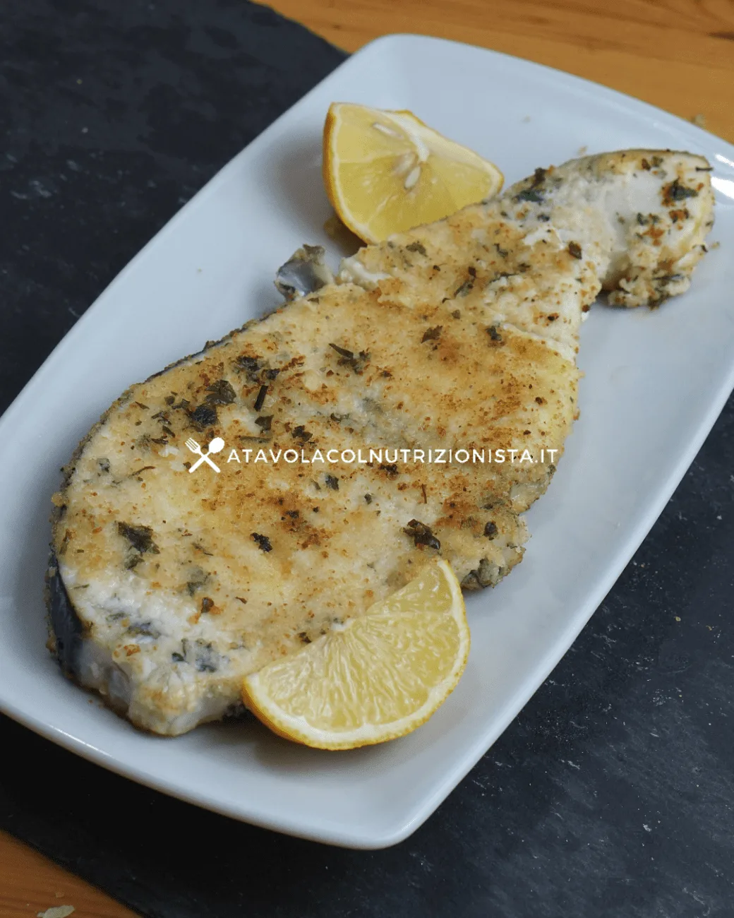 Pesce Spada al forno panato