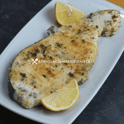 pesce spada al forno panato