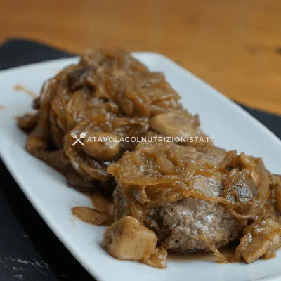 polpette cipolle e funghi porcini