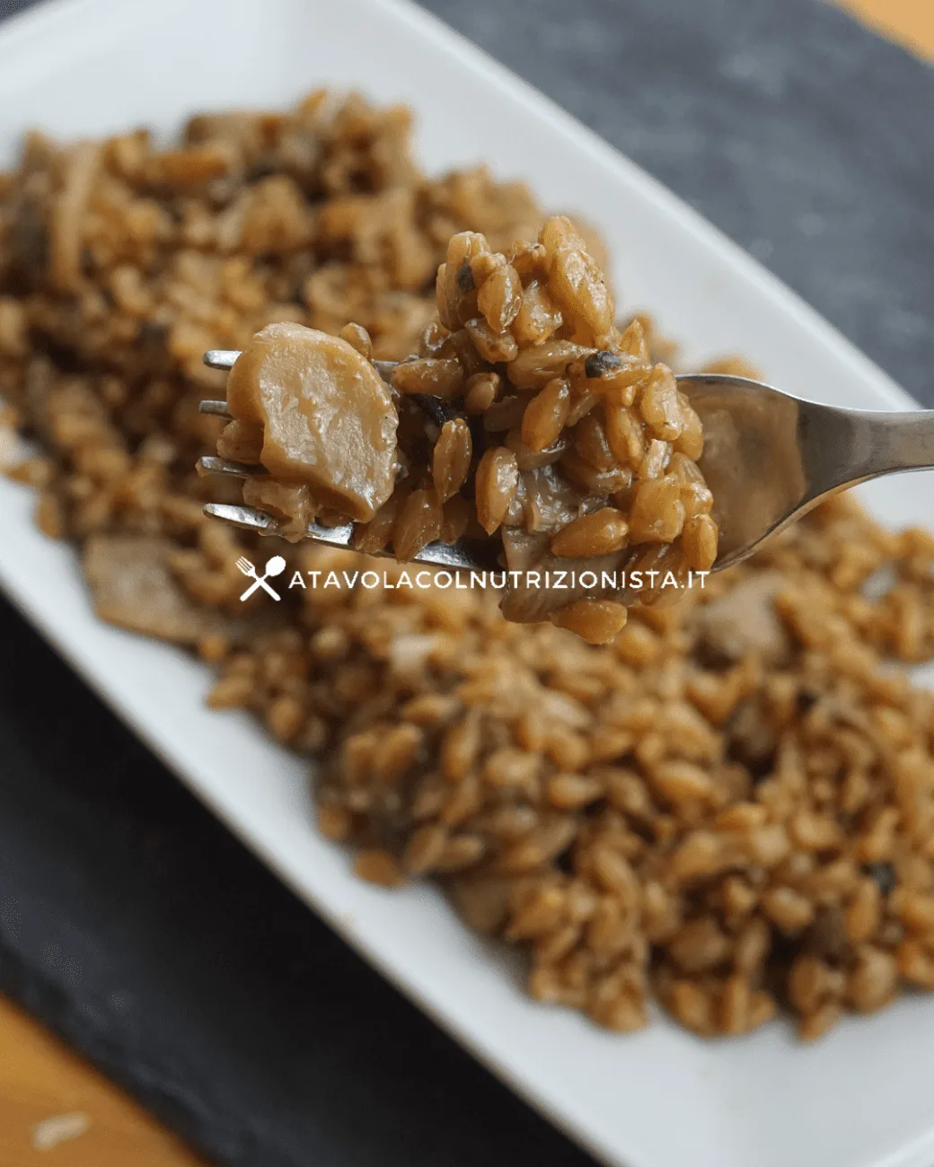 Farrotto con i Funghi Porcini