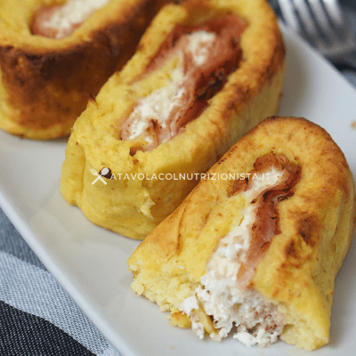 rotolo di patate farcito