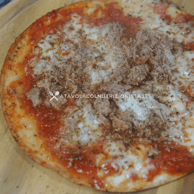 Pizzetta di Tortilla tonno e mozzarella