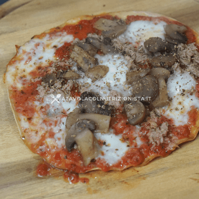 pizzetta light tonno e funghi