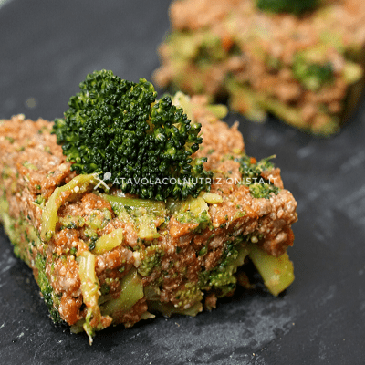 mattonella di carne con i broccoli