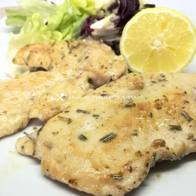 ricetta scaloppine di pollo light