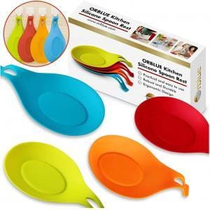 ORBLUE Poggia mestolo a forma ovale – Set di 4 pezzi