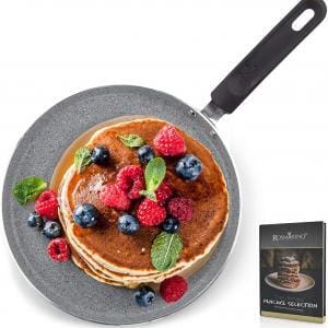 Rosmarino padella per Pancake, Frittate Crepiera Professionale 25 cm per Induzione