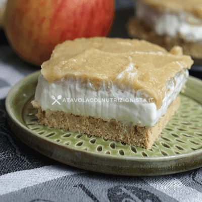 Cheesecake Light con crema di mele