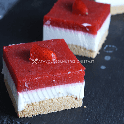 cheesecake light alle fragole