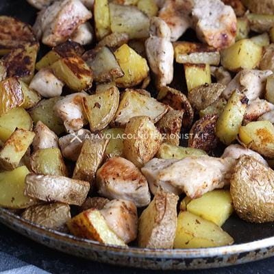 bocconcini di Pollo al Forno con Patate