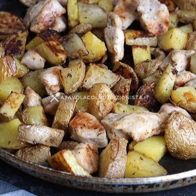 bocconcini di Pollo al Forno con Patate