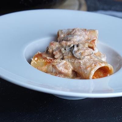 paccheri pomodoro melanzane e ricotta