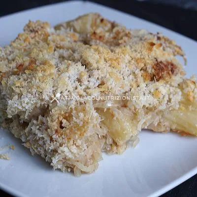 pasta tonno e cipolla al forno gratinata