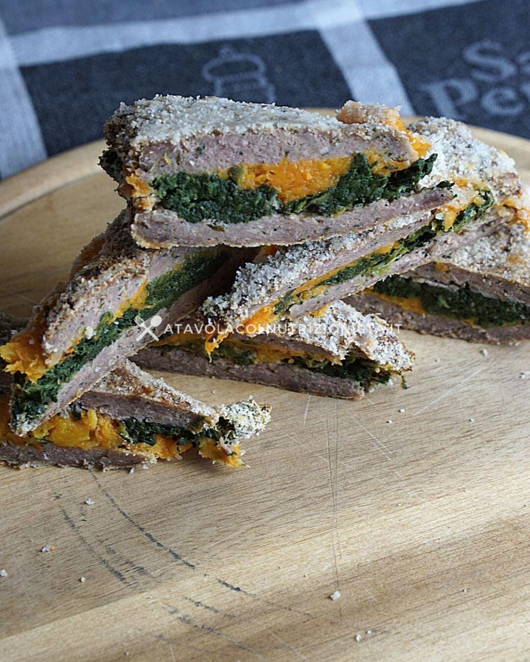 Tramezzini di Carne con Zucca e Spinaci Senza Uova