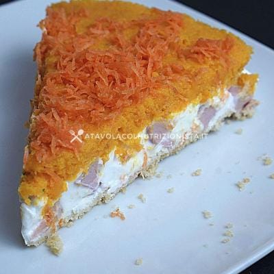 ricetta Cheesecake Salata alle Carote e Prosciutto Cotto