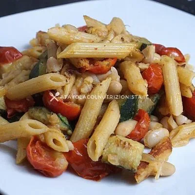 ricetta Pasta e Fagioli con Zucchine e Pomodorini