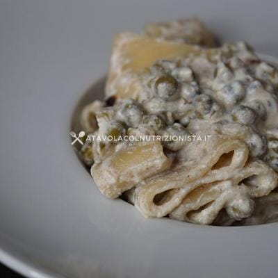 ricetta light Pasta con Piselli e Crema di Ricotta