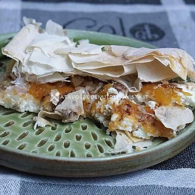 ricetta light Pasta Fillo Ripiena con Ricotta e Confettura di Zucca