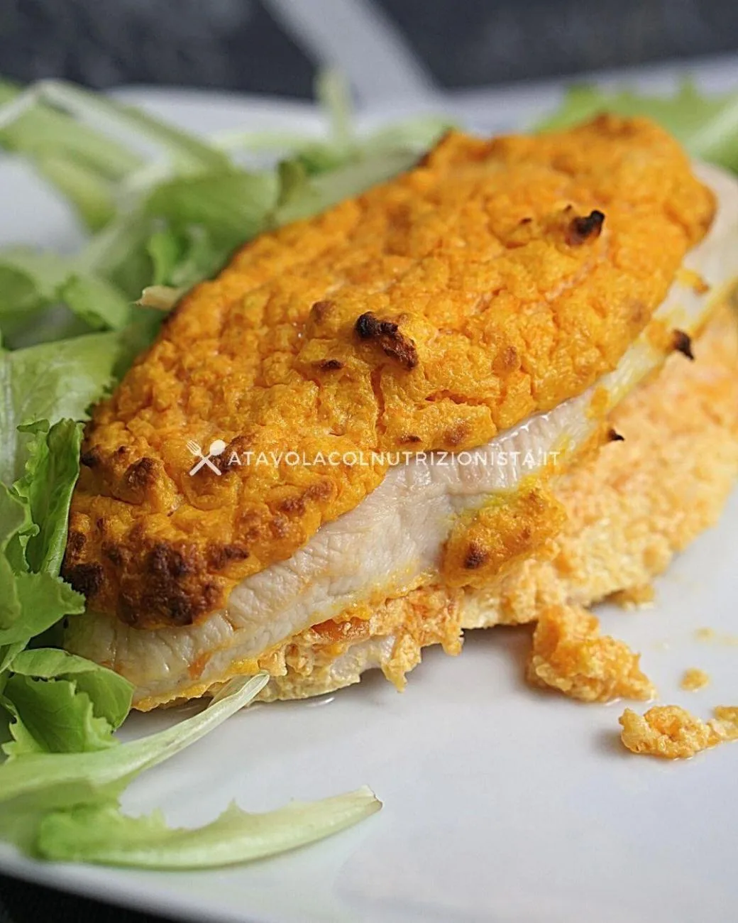 Petto di Pollo Ripieno di Crema di Zucca e Ricotta