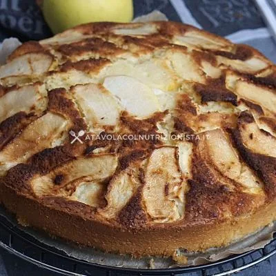 ricetta Torta di Mele Senza Zuccheri Aggiunti (con xilitolo e cotta nella friggitrice ad aria)