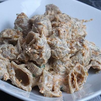 ricetta pasta integrale con crema di zucca e ricotta