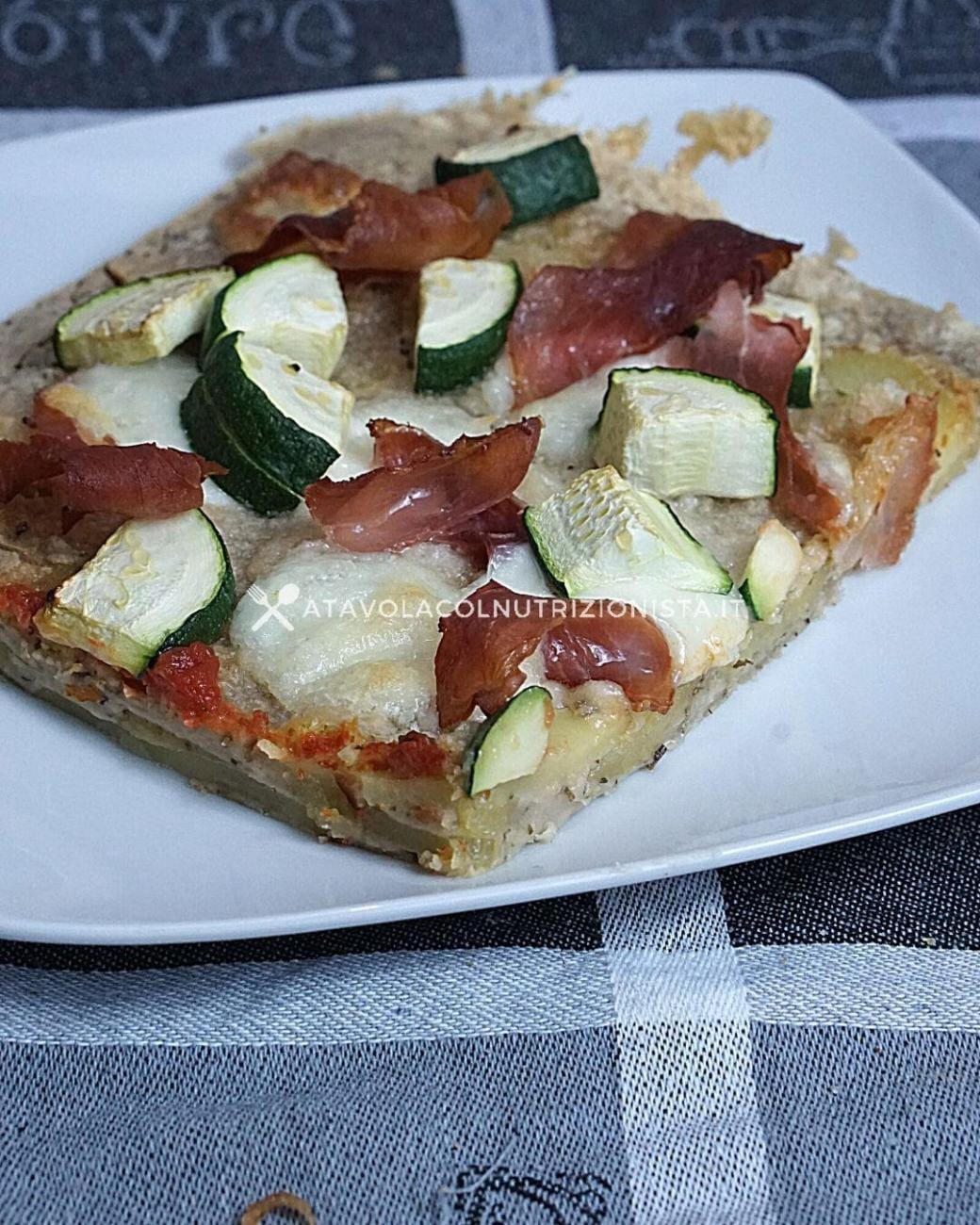 Pizzetta di Patate con Prosciutto e Zucchine