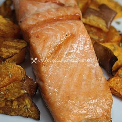 ricetta Salmone con la Zucca nella Friggitrice ad Aria