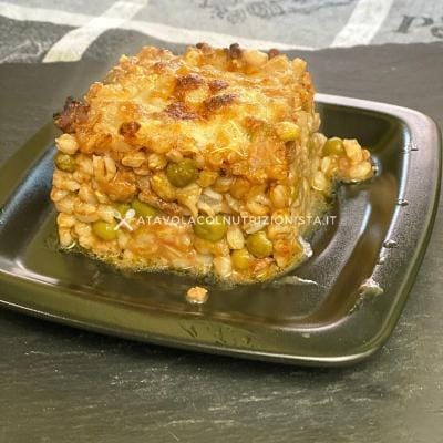 ricetta Timballo di Farro con Ragù alla Siciliana