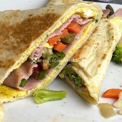 ricetta Piadina Omelette