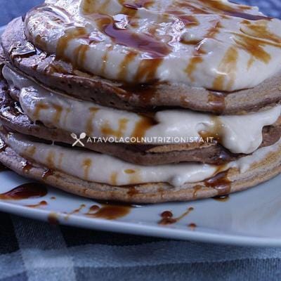 pancake con farina di avena farciti