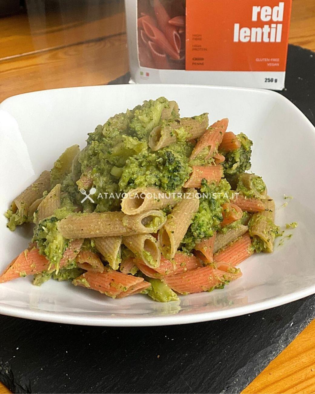 pasta di legumi coi broccoli