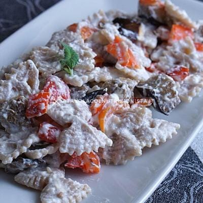 ricetta Pasta Integrale con Verdure e Crema di Ricotta