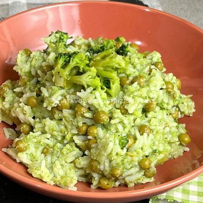 ricetta Riso Broccoli e Piselli