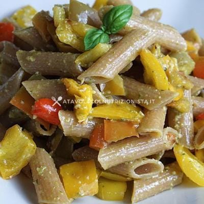 ricetta Pasta Peperoni e Pesto