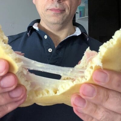 pancake salato ripieno di prosciutto e formaggio