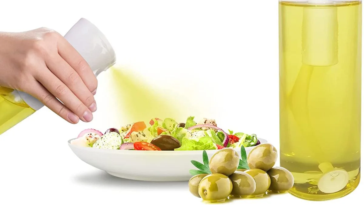 Spruzzino per Olio, 100 ML Spray Olio con Scala, Spazzole e Imbuto