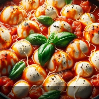 Mozzarella alla pizzaiola in padella
